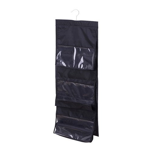 Geboor Hanging Handbag Organizer Dust-Proof Storage Holder Bag Wardrobe Closet for Purse Clutch with 6 Larger Pockets Black - NewNest Australia