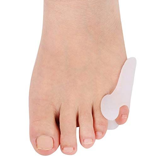 Futheda 2 Pairs Gel Bunion Corrector Toe Protectors Straightener Separators Toe Spreader Silicone Gel Little Toe Bunion Guard Pinky Toe Alignment Bunionette Pad Unisex Foot Care (Little Toe, White) - NewNest Australia