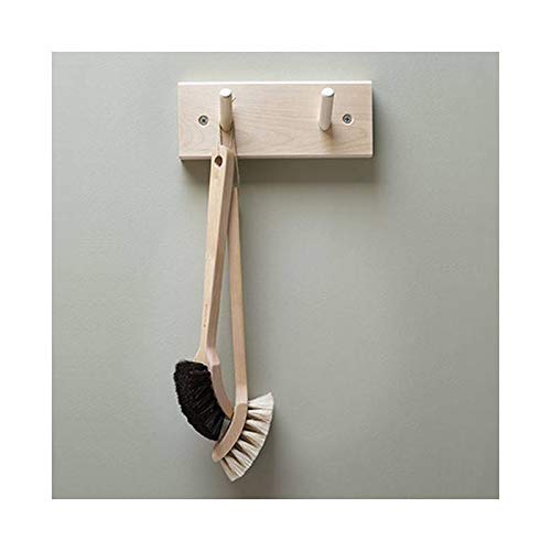 NewNest Australia - Iris Hantverk Wooden Coat Hook with Two Hooks 7.5" - Traditional Peg Rack 