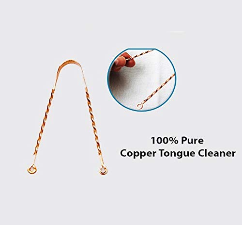 Wonder Care – Copper Tongue Scraper | Ayurveda Tongue Cleaner and Bad Breath | 2 X 100% Copper Tongue Cleaner | Combo Tongue Cleaner Scraper | Zigzag + Twister Tongue Cleaner - NewNest Australia