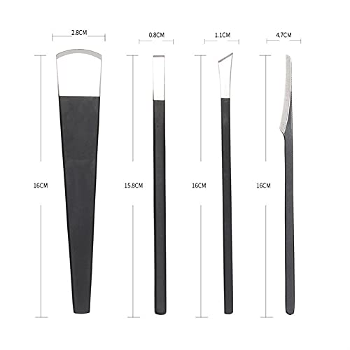 Pedicure Knife Set For Ingrown Toenails, 4-Piece Pedicure File Rasp Foot Callus Remover, Portable Foot Care Kit With Storage Bag, Professional Foot Repair Kit With Sharper - NewNest Australia
