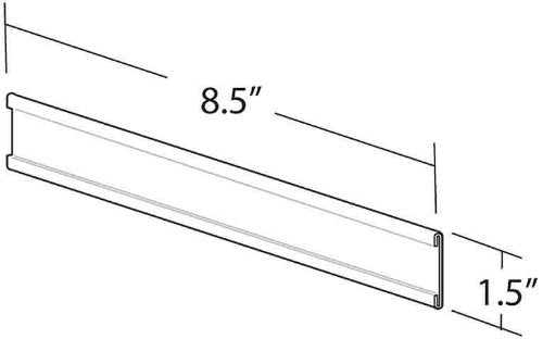 Azar Displays 199605 8.5-Inch Width by 1.5-Inch Height Adhesive Back Nameplate, 10-Pack - NewNest Australia