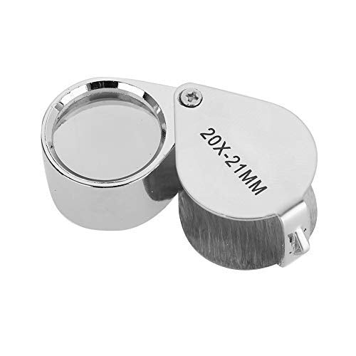 Portable Magnifying Glass, 20X/30X Magnification for Jewelry 20X/30X Portable Magnifying Glass Jewelry Check Reading Magnifying Glass Folding Bag 02 - NewNest Australia