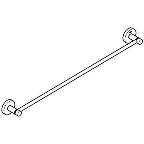 Grohe 40366001 Essentials Towel Bar, Starlight Chrome - NewNest Australia