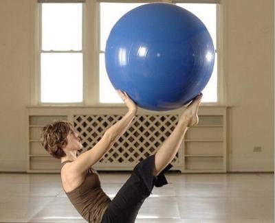 Boolavard Exercise Ball Fitness Ball, Anti-Burst Stability Ball with Quick Pump, Professional Balance Ball for Pilates, Yoga, Core Strength, Birthing Exercise 55cm, S Blue - NewNest Australia