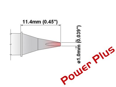 Thermaltronics M8CH178H Chisel 30deg 1.0mm (0.04in), Power Plus - NewNest Australia
