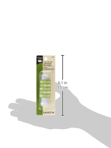 Dritz 9346C Lightweight Elastic, Clear, 3/8-Inch by 5-Yard - NewNest Australia