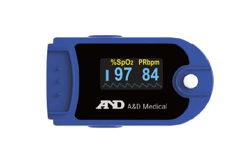 A&D Medical UP-200 Pulse Oximeter - CE Approved Blood Oxygen Monitor - Finger Oxygen Saturation Monitor/SATS Monitor SpO2 for Adults and Child - Certified Medical Pulse-Oximeter - NewNest Australia