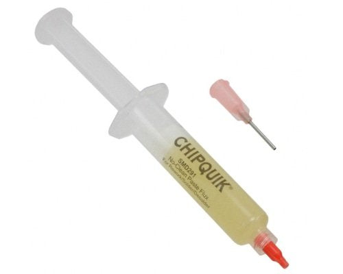 Chipquik Tack Flux no clean in a 10cc syringe w/plunger & tip - SMD291 - NewNest Australia