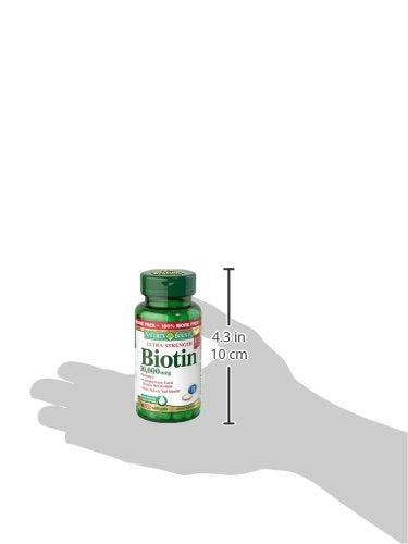 Biotin by Nature's Bounty, Vitamin Supplement, Supports Metabolism for Energy and Healthy Hair, Skin, and Nails, 10000 mcg, 120 Rapid Release Softgels 120 Count - NewNest Australia