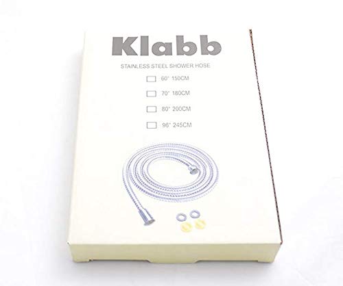 Klabb stainless steel Shower Hose, 118 Inches Chrome Handheld Shower Head Hose With Brass insert and nut. - NewNest Australia