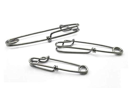 Laxygo 5pcs Longline Fishing Snap Clips Stainless Steel Floatline Tuna Clips 4 Sizes 3.5mmx5.0inch-5pcs - NewNest Australia