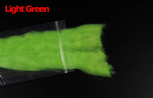 GREATFISHING 12 Color/Set 12pc Fly Tying Egg Yarn Glow Bug Yarn Fiber Baitfish Lure Parachute Fly Tying Material Streamer Flies - NewNest Australia