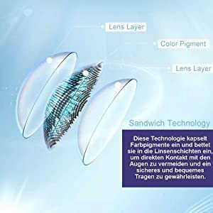 Charmiga Colored Brown Contact Lenses | Brown 6-Month Contact Lenses Without Prescription | Pack Of 2 Soft Colored Lenses + Container, Tweezers, Insertion Aid | Highly Opaque | City Nude Brown 0.00 Dioptres - NewNest Australia