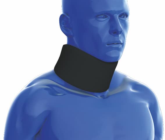 Foam Neck Collar by Kedley | Medical Grade Adjustable Neck Brace Support | Neck Support for Neck Pain | Cervical Neck Black Soft and Comfortable Cervical Collar Neck and Spine Injuries (M/L (Senior)) M/L (Pack of 1) Grey (1 pc) - NewNest Australia