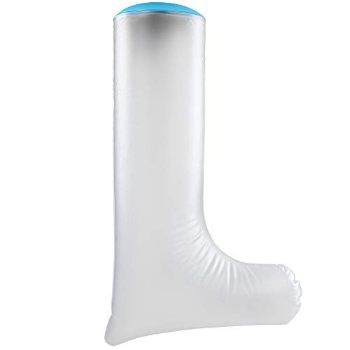 Waterproof Cast Cover,DOACT Adult Short Legs in Blue Diving Material Rings Shower Protective Sleeve Finger Wound Fits Women Men Adult P2204 66cm - NewNest Australia