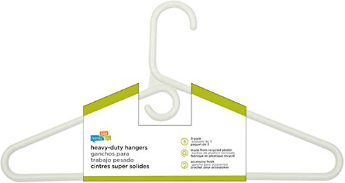 NewNest Australia - Honey-Can-Do HNG-01178 Super Heavyweight Hangers, 3-Pack, White, 86-Gram 