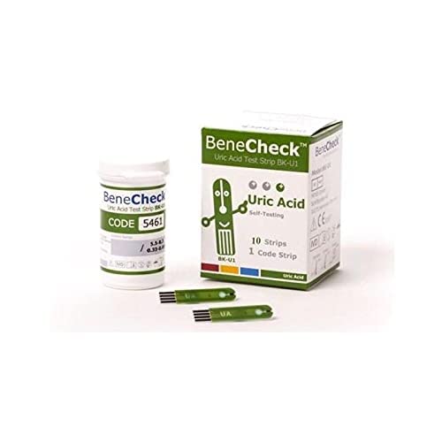 BeneCheck uric acid test strips BK-U1-25 pieces per pack - For use with the BeneCheck uric acid measuring system - NewNest Australia