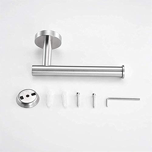 Nolimas 2Packs Brushed Nickel Toilet Paper Holder SUS304 Stainless Steel Half Open Round Silver Wall Mounted Rustfree Bathroom Hotel 5 inch TP Holder Washroom Kitchen Tissue Roll Dispenser 2 Pack - NewNest Australia