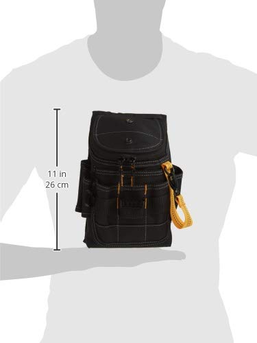 CLC Custom Leathercraft 1524 Ziptop Utility Pouch, Medium , Black , 11 POCKET - NewNest Australia