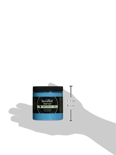 Speedball Fabric Screen Printing Ink, 8-Ounce, Night Glo Blue - NewNest Australia