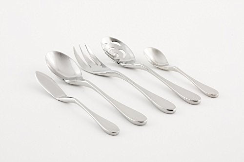 NewNest Australia - Knork Original Serving Set, 8.5, Gloss Chrome Silver 