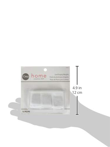 NewNest Australia - Dritz Home 44345 Covered Lead Drapery Weights (12-Piece) 12-Piece 