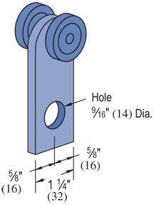 Genuine Unistrut P2949-EG 2 Wheel Trolley Assembly for use with P1000, P1001, P5000, P5001, P5500, P5501 and All 1-5/8" or Taller Strut Channel - NewNest Australia