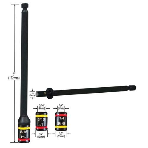 Malco MSHXLC 6-inch Reversible and Cleanable 1/4-inch and 5/16-inch Magnetic Hex Driver (1-pack) Original version - NewNest Australia