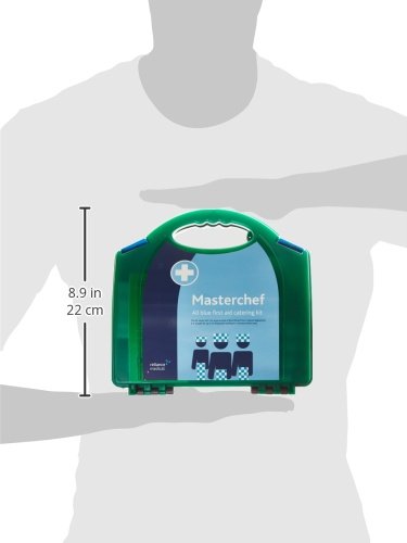Reliance Medical - 10 Person HSE MasterChef All Blue First Aid Kit For Catering (for Ref 178), Containing Bandages, Plasters, Dressings And Wound Cleaning Wipes 1 Count (Pack of 1) - NewNest Australia