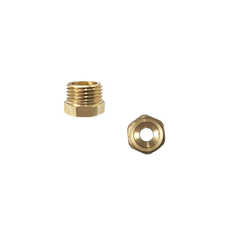 Faucet Hose Adapter, Water Hose Adapter Fittings Female to Male Hose Adapter 1/2’’ to 3/8’’ Brass Connector Faucet Supply Line Adapter for Water Pipe 2 Pieces - NewNest Australia
