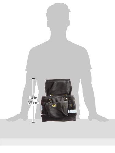 CLC Custom Leathercraft 5833 Ballistic Poly Nail And Tool Bag, 9 Pocket - NewNest Australia