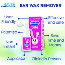 Naveh Pharma CleanEars Baby Ear Wax Removal Spray Earwax Softener Cleaner Ear Irrigation and Wax Dissolution – All-Natural Patented Formula – Nonirritant – for Kids and Adults (30 ML) 30 ml (Pack of 1) - NewNest Australia
