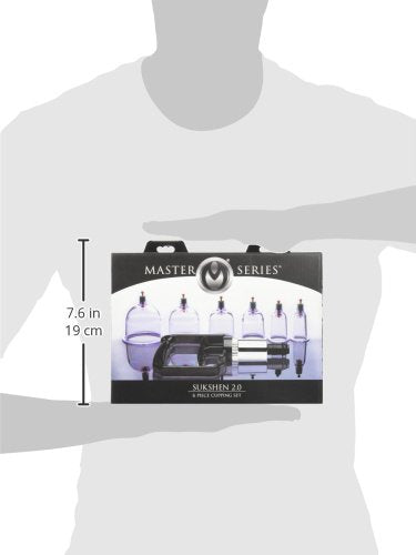 Master Series Sukshen 6 Piece Cupping Set with ACU-Points - NewNest Australia