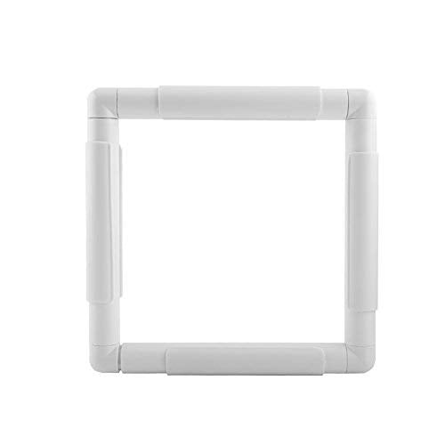 Hilitand Square Rectangle Plastic Clip Frame for Embroidery Cross Stitch Quilting Needlepoint Tool(20.3 x 20.3cm) 20.3*20.3cm - NewNest Australia