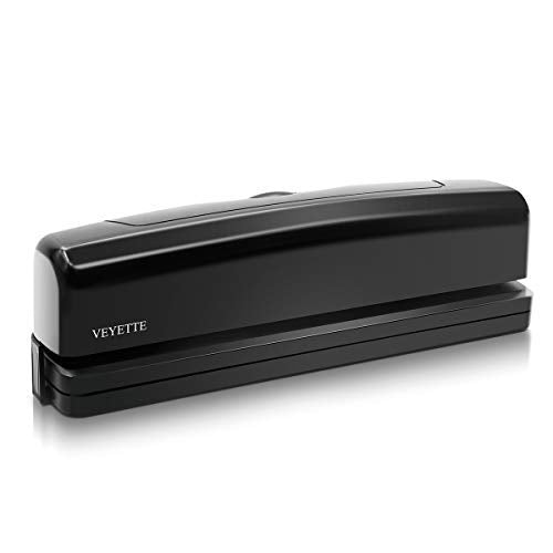 Electric 3 Hole Punch, VEYETTE Black Fast Hole Puncher 20 Sheets,Use AC or 6 AA Battery - NewNest Australia
