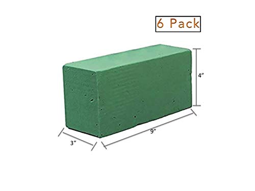 Floral Foam Blocks | Florist Flower Styrofoam Green Craft Bricks Applied Dry or Wet | Set of 6 - NewNest Australia