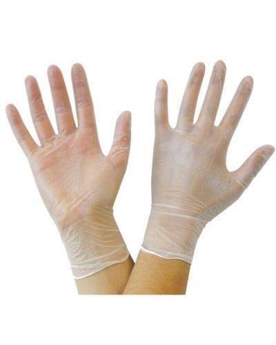 PACK OF 100 Strong Quality CLEAR Vinyl Powder Free LARGE SIZE Gloves | Latex Free Food Safe | Medical Examination Gloves - Ambidextrous | AQL 1.5 EN455 CLASS 1 EVERYDAY USE GLOVES - NewNest Australia