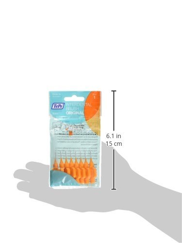 TePe Interdental Brush, Original, Orange, 0.45 mm/ISO 1, 8pcs, plaque removal, efficient clean between the teeth, tooth floss, for narrow gaps - NewNest Australia