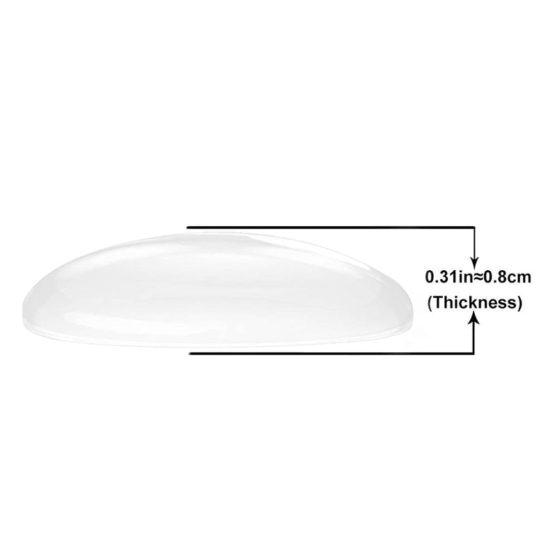 Xfenvs Door Knob Wall Shield, 12PCS Transparent Round Soft Rubber Wall Protector Self Adhesive Door Handle Bumper (Small Round 1.57 Inch, Clear) Small Round 1.57" - NewNest Australia