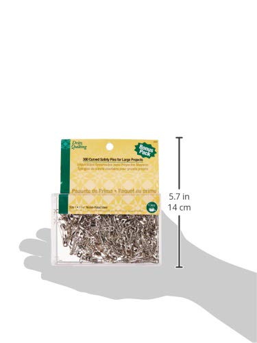 Dritz Quilting 3032 Curved Safety Pins for Large Projects, Bonus Pack, Size 1, 300 Count - NewNest Australia