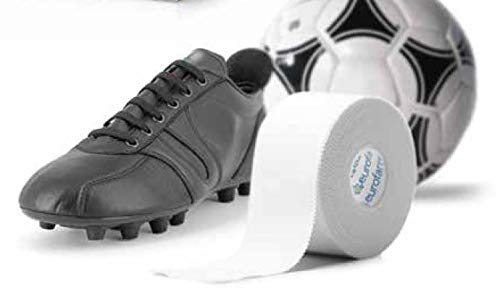 EUROATHLETIC Sports Tape - Strong Adhesive Bandage for Athletes and Medical Trainers, Easy to Tear, No Sticky Residue, Ideal for Lacrosse, Hockey, Climbers and Boxing - 1 ½ in x 11 yds 1 1/2 in x 11 yds - NewNest Australia