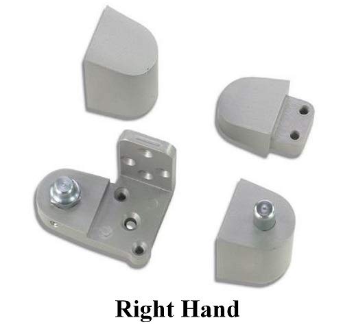 US Aluminum Style Storefront Door Pivot Hinge Set in Aluminum Finish - Choose Handing (Right Hand) Right Hand - NewNest Australia