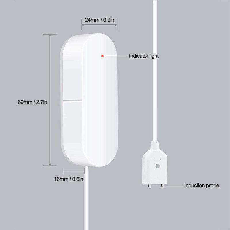 Water Leak Alarm, WIFI Water Detection Sensor APP Push Record Support Amazon Alexa Google Home, Can Be Installed in the Kitchen/Living Room/Toilet - NewNest Australia