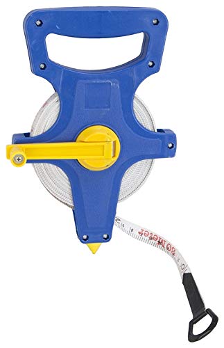 Edward Tools Tape Measure Reel 100 Ft / 30 Meter - Extra Long FiberGlass Measure for Surveyor, Appraiser, Landscape, Outdoor, Sports, Baseball, Track, Landscape Work - 1/2” wide Blade - NewNest Australia