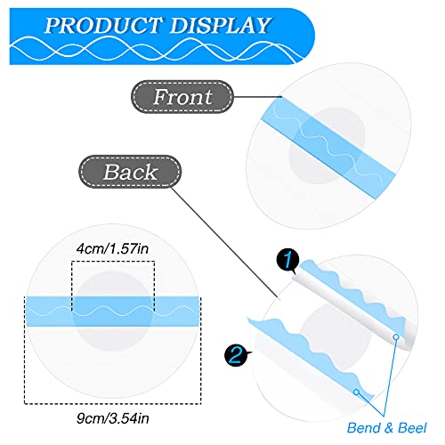 48 Pack Patches Sensor Covers Waterproof Protection Stickers Precut Clear Waterproof Adhesive Patches Transparent Adhesive Patches Clear CGM Overpatch-Tape Without Hole, Blue - NewNest Australia