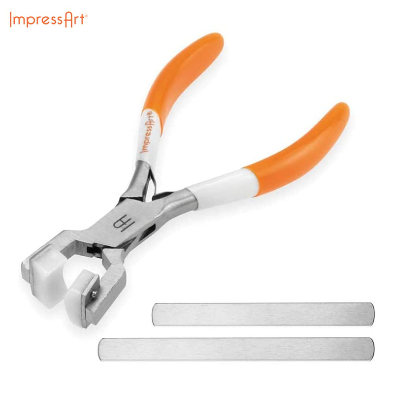 ImpressArt - Ring Making Kit for Jewelry Making, Bending and Wrapping Metal Tool Includes 8 Metal Ring Blanks Ring Bending Kit - NewNest Australia