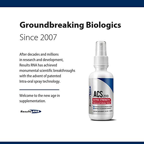Results RNA ACS 200 Extra Strength Colloidal Silver | 2 Ounce Spray Immune System Support - NewNest Australia