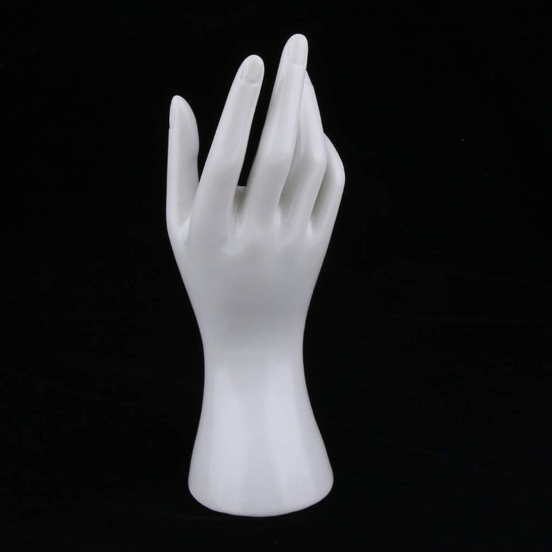 NewNest Australia - Hand Jewelry Display Holder Female Mannequin Hand Jewelry Bracelet Ring Gloves Display Organizer Stand - White 