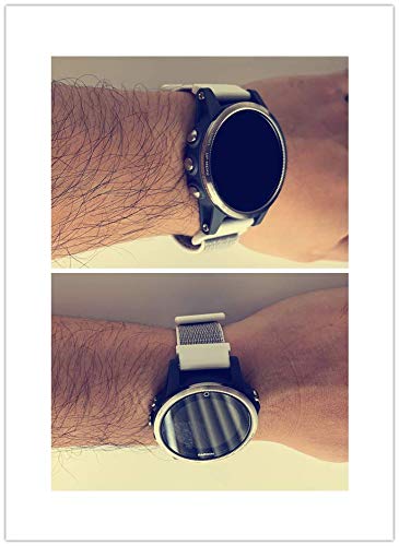 Sport Mesh Strap Compatible with Garmin Fenix 5S and 5S Plus Multisport GPS Smartwatch Bands Replacement Woven Nylon Watch Wristband 20mm (12#, Large) 12# Pink Sand Large (6.1"-8.1") - NewNest Australia